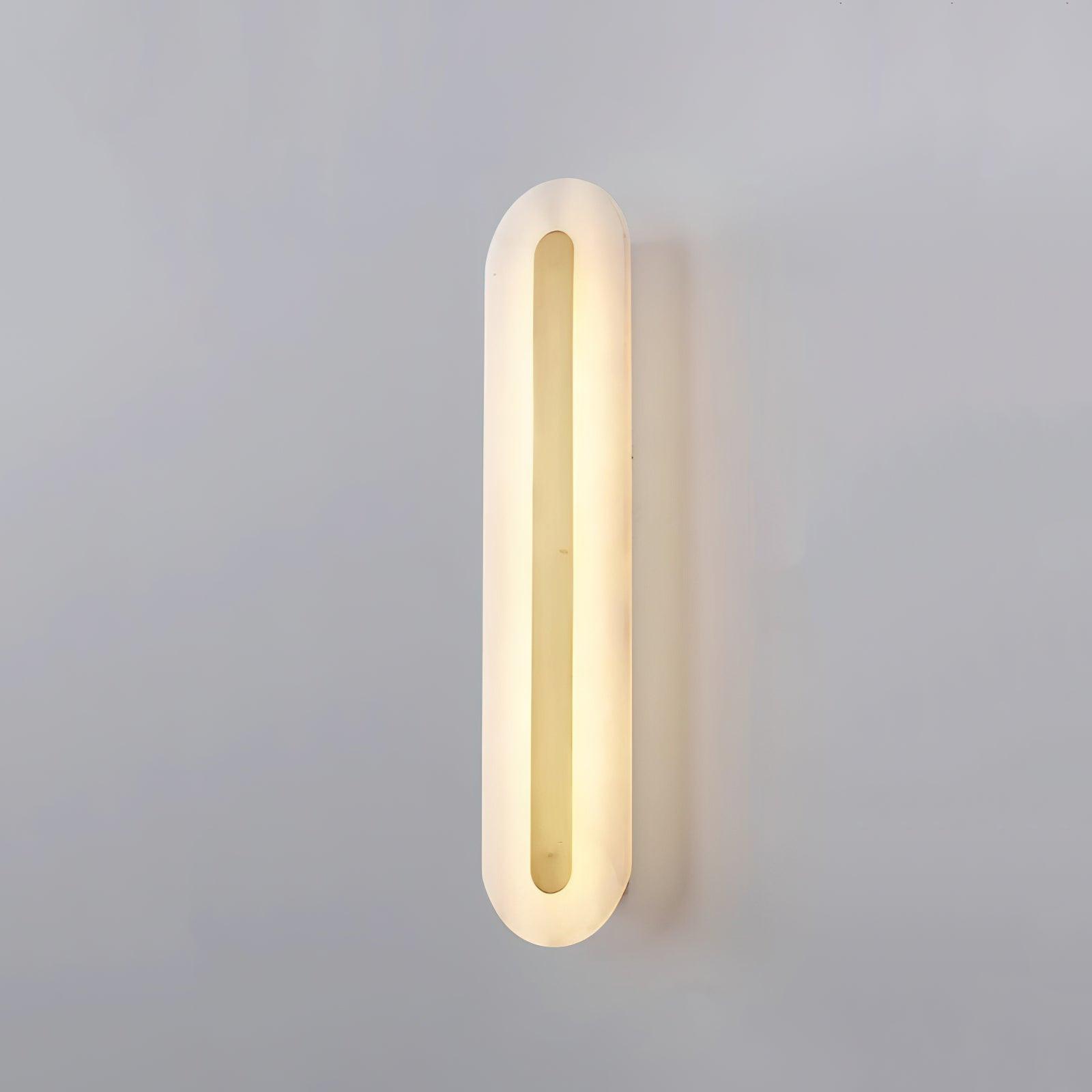 Hurn Abgerundete Alabaster Wandleuchte