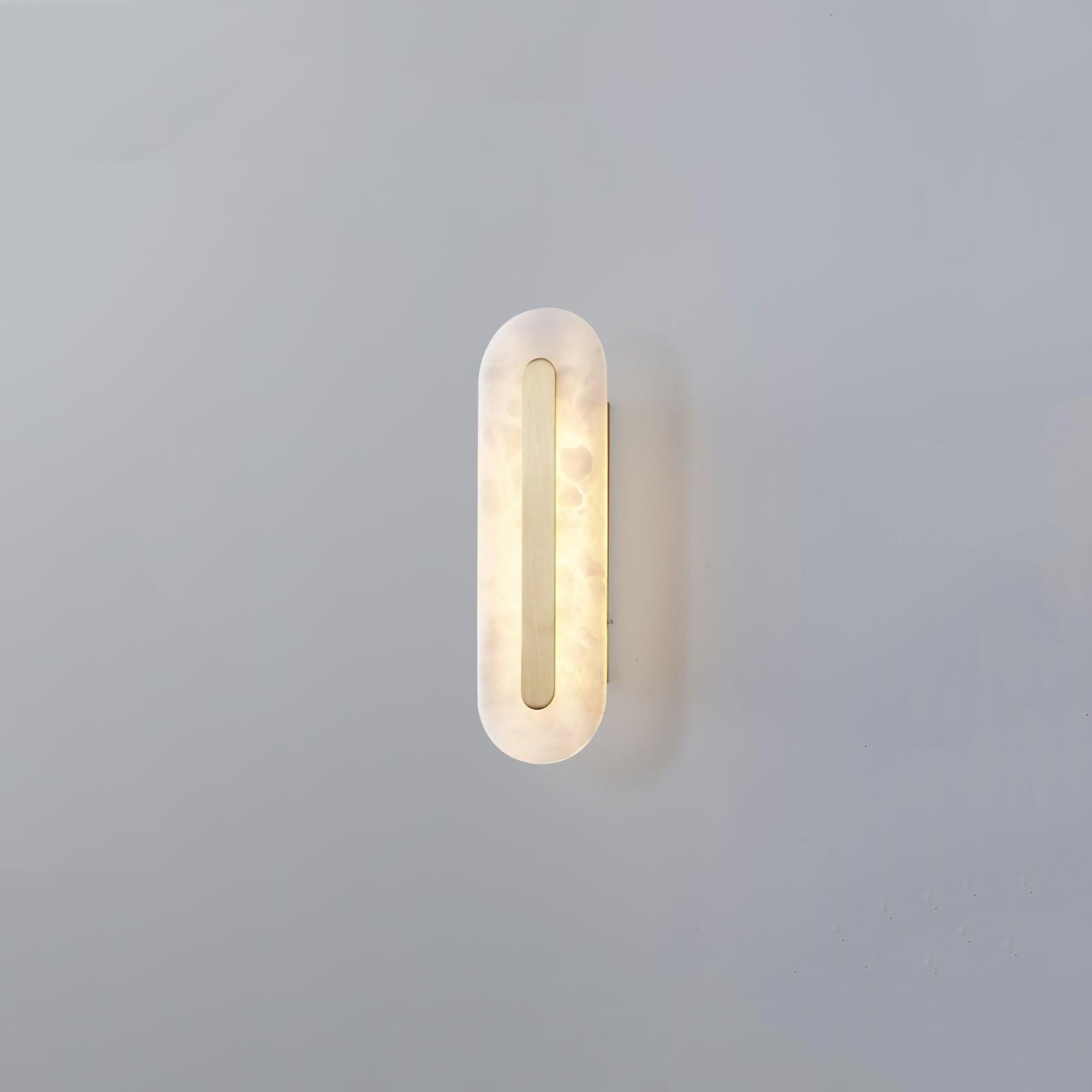 Hurn Abgerundete Alabaster Wandleuchte