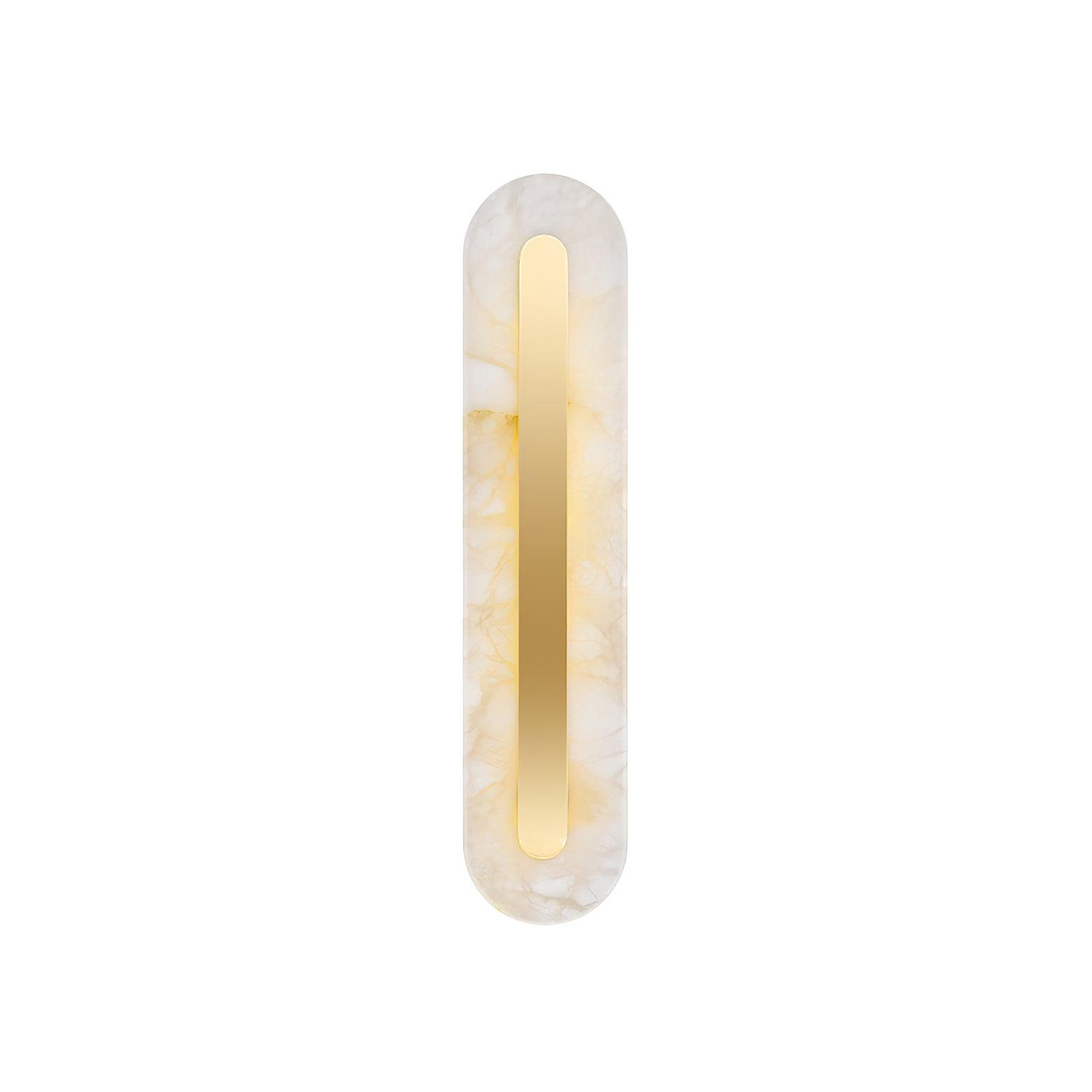 Hurn Abgerundete Alabaster Wandleuchte