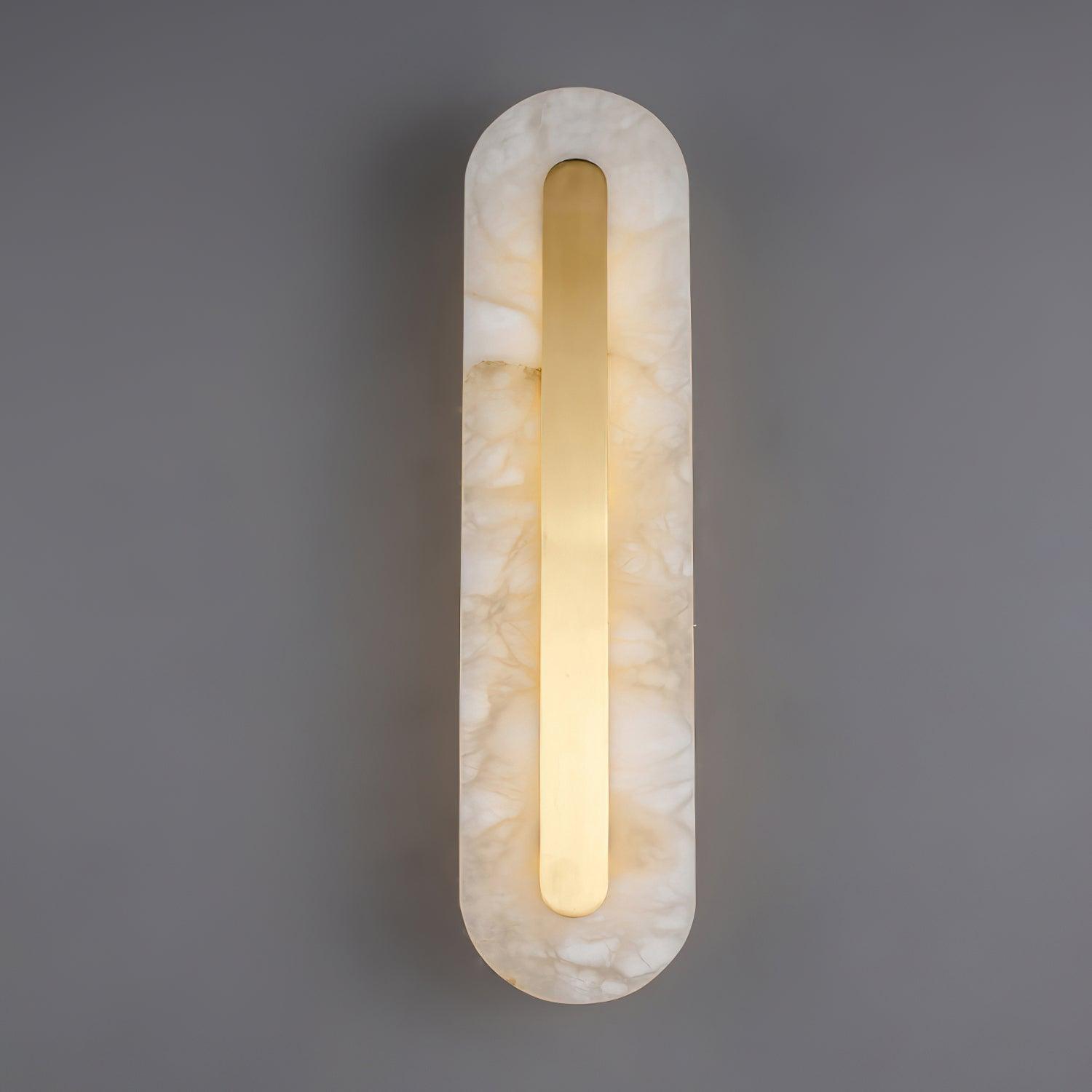 Hurn Abgerundete Alabaster Wandleuchte
