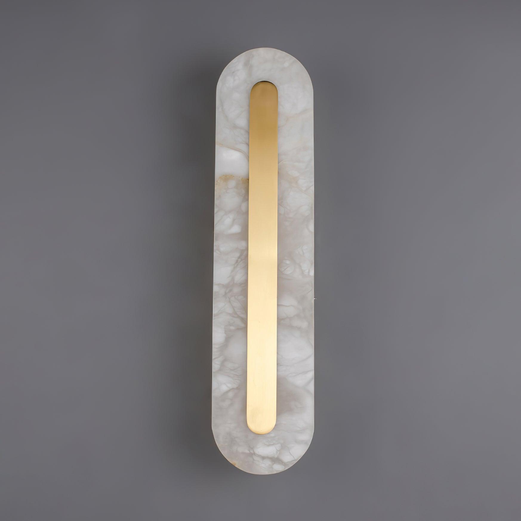 Hurn Abgerundete Alabaster Wandleuchte