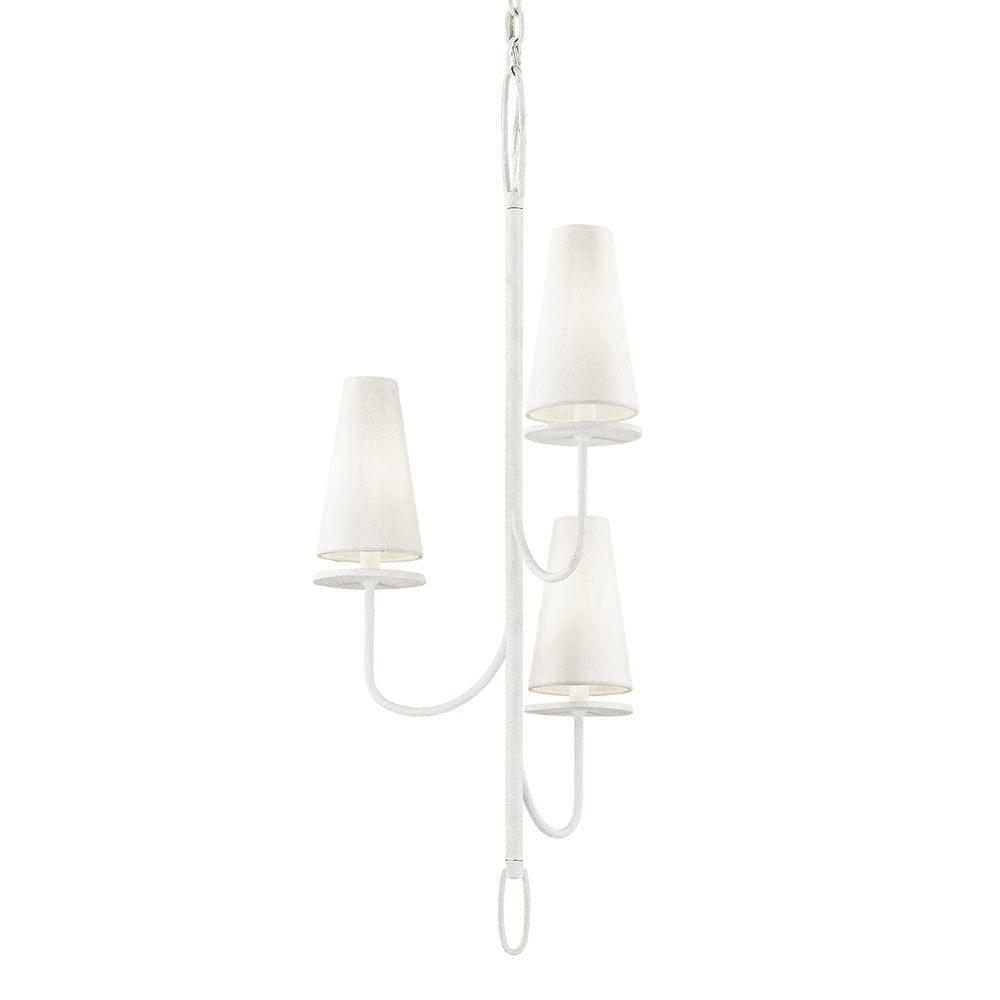 Curaeara Vintage-Industrie-Kronleuchter aus Messing und Stoff-Letslighting