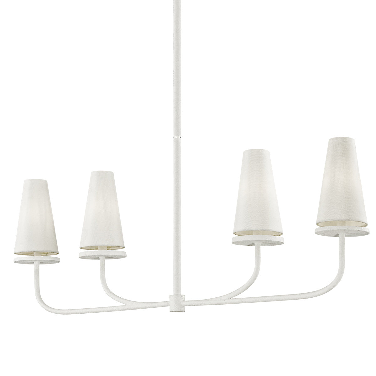Curaeara Vintage-Industrie-Kronleuchter aus Messing und Stoff-Letslighting