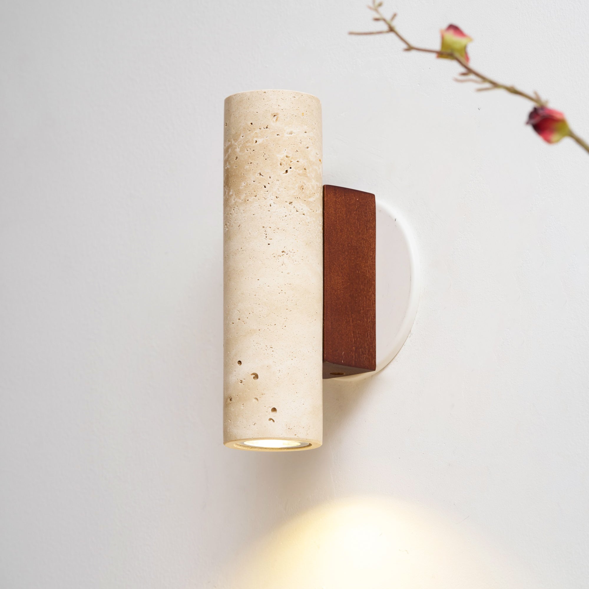 Uvineth Modern Minimalist Travertine Wall Lamp - Letslighting