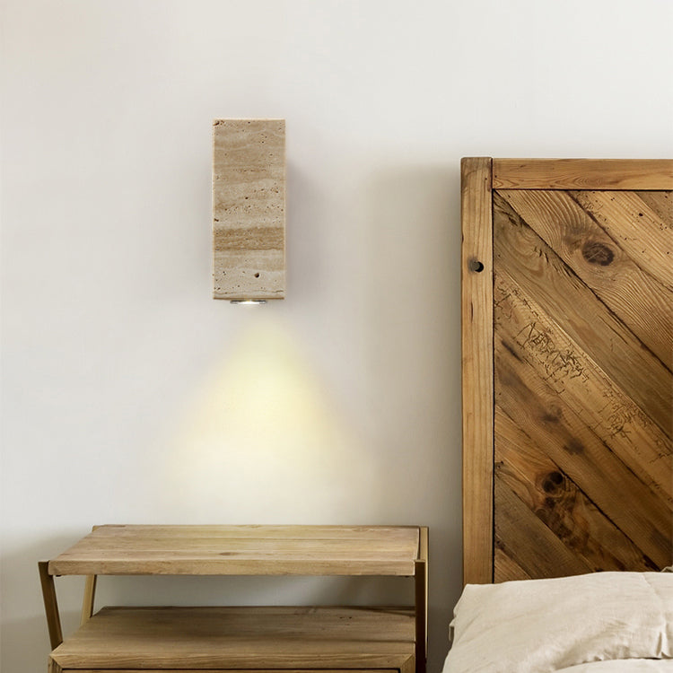 Uvineth Modern Minimalist Travertine Wall Lamp - Letslighting