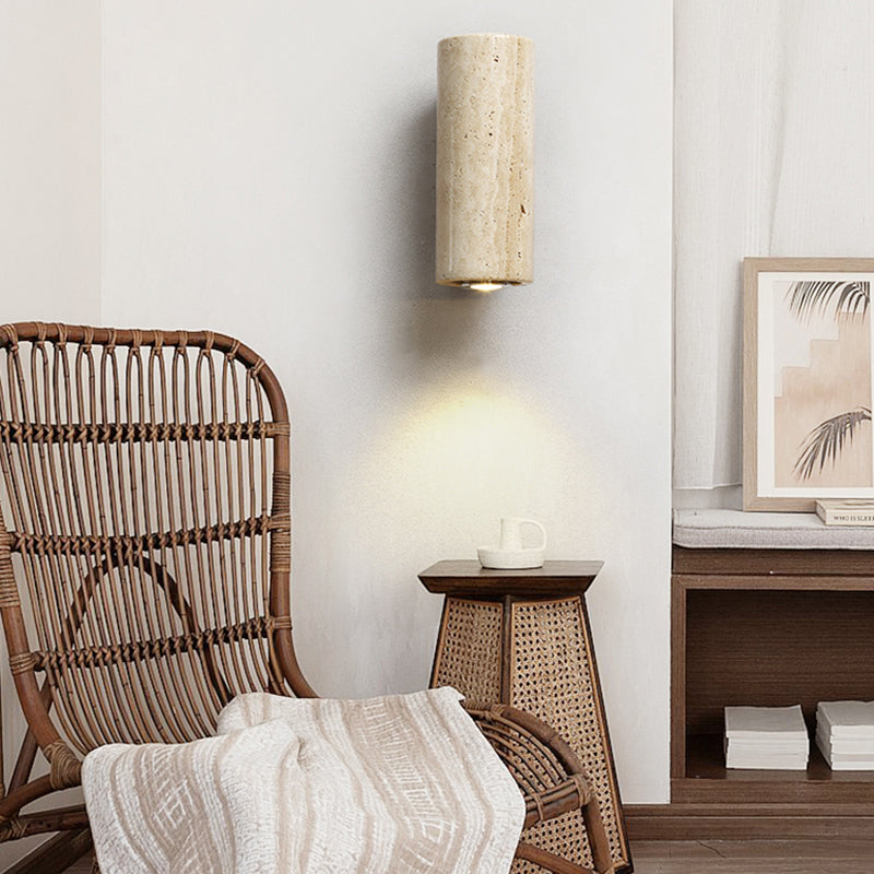 Uvineth Modern Minimalist Travertine Wall Lamp - Letslighting
