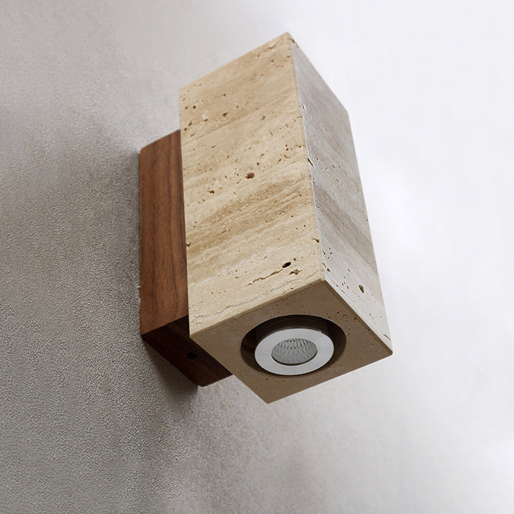 Uvineth Modern Minimalist Travertine Wall Lamp - Letslighting