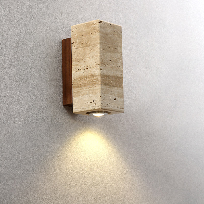 Uvineth Modern Minimalist Travertine Wall Lamp - Letslighting