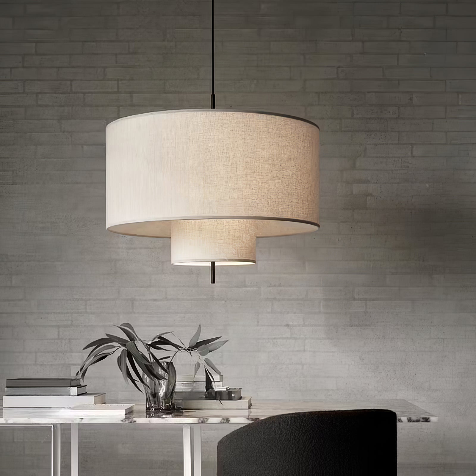 Ulphaa Modern Minimalistisch Stoff Pendelleuchte-Letslighting