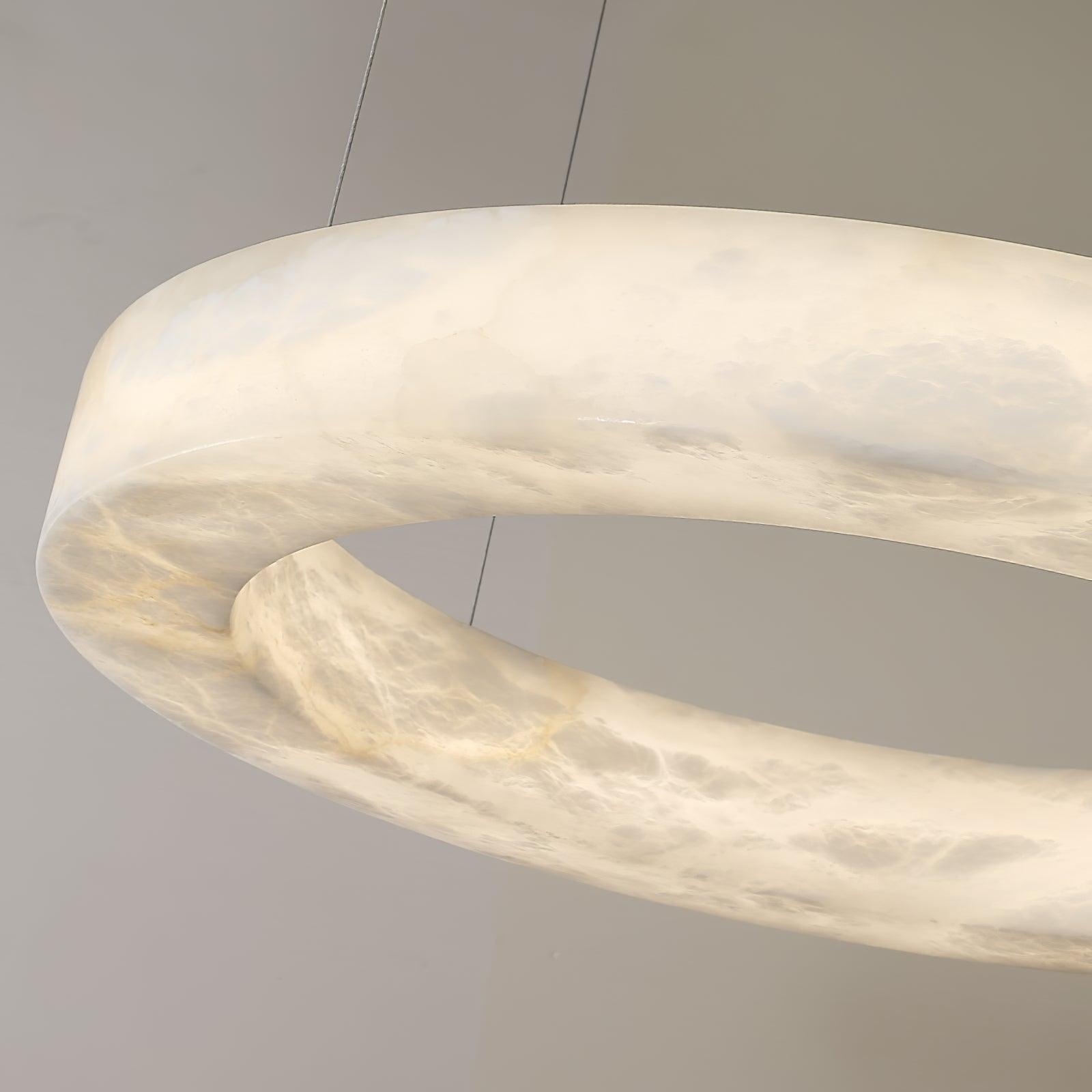 Olloros Alabaster Multi-Ring Pendant Light - Neutralighting