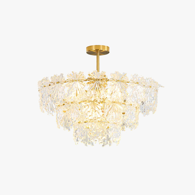 Kristy Elegante LED Pendelleuchte Metall Glas Wohnzimmer Schlafzimmer