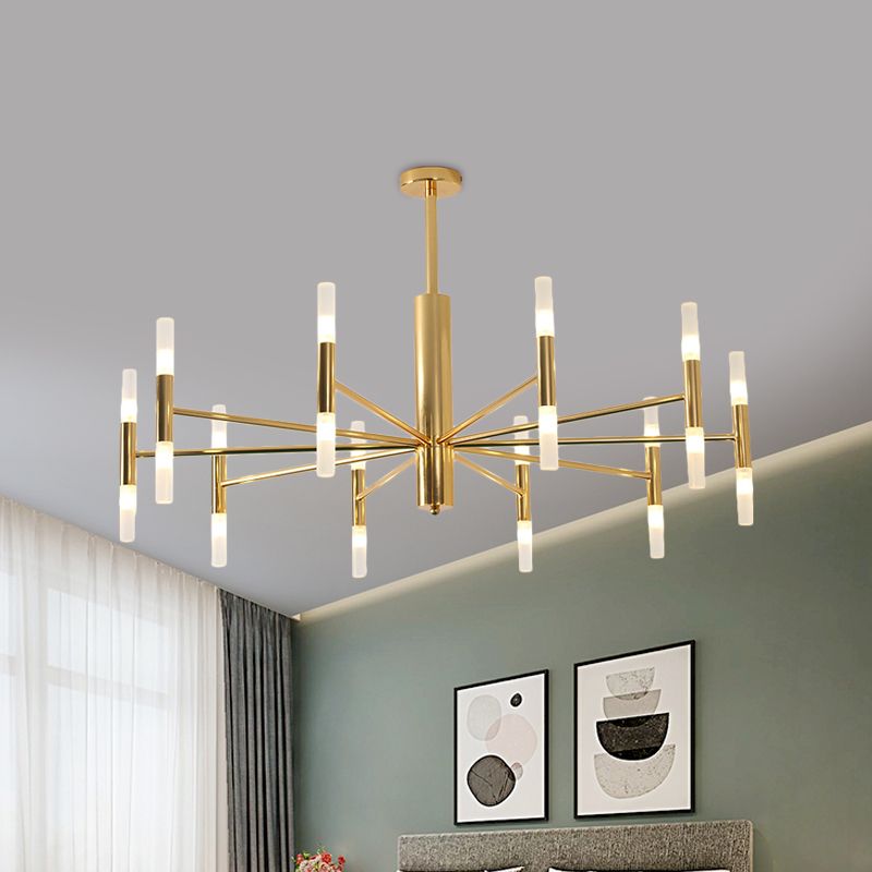 Kristy Kronleuchter Sputnik Modern LED Gold Wohn/Schlafzimmer Metall-Letslighting