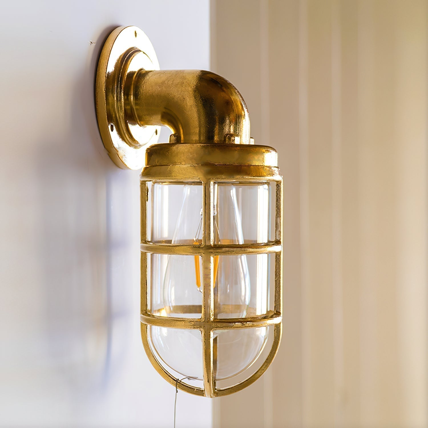 Evthaia Glas Vintage Industrial Wandleuchte-Letslighting