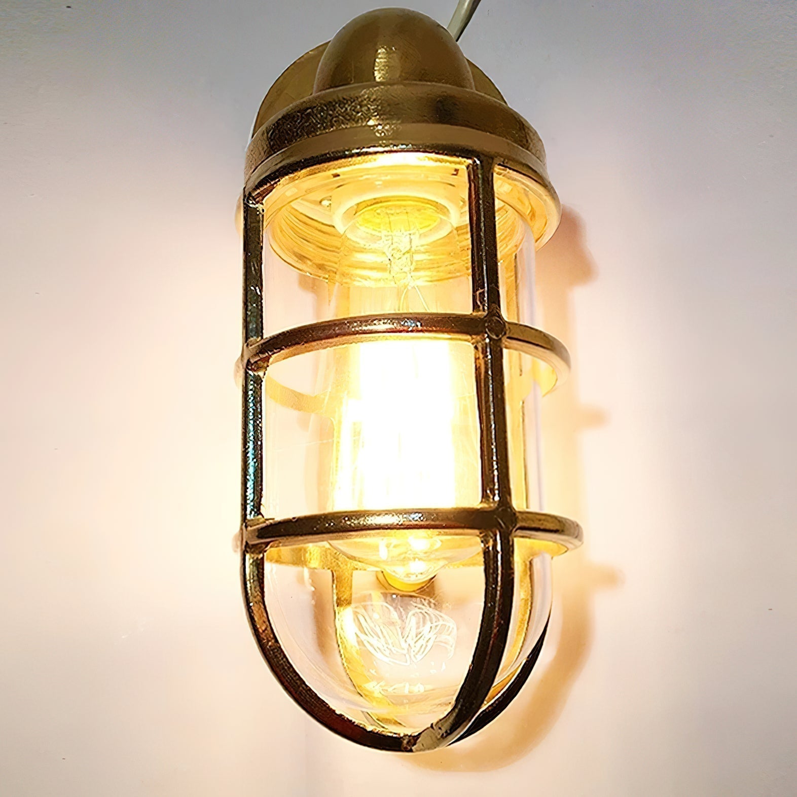 Evthaia Glas Vintage Industrial Wandleuchte-Letslighting