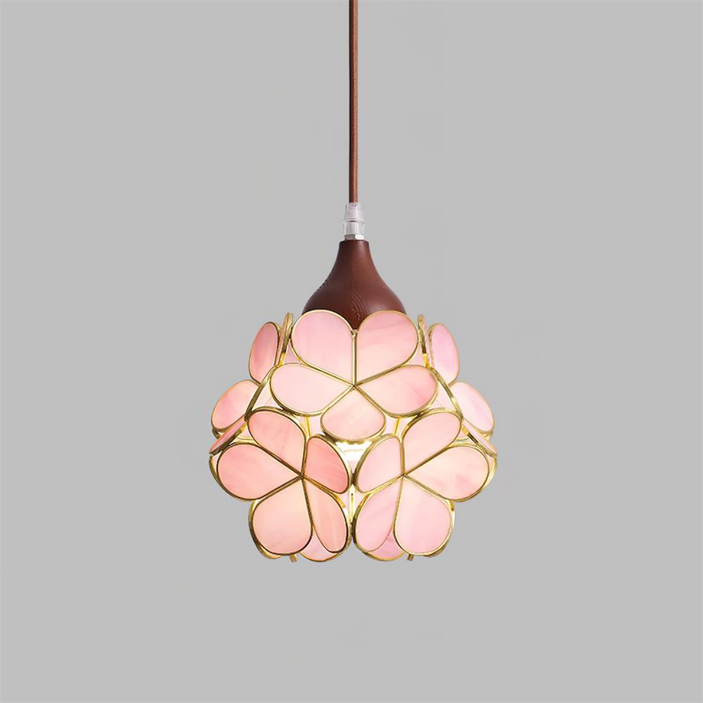 Velina Pendelleuchte Rosa Blumeninspiriert-Letslighting