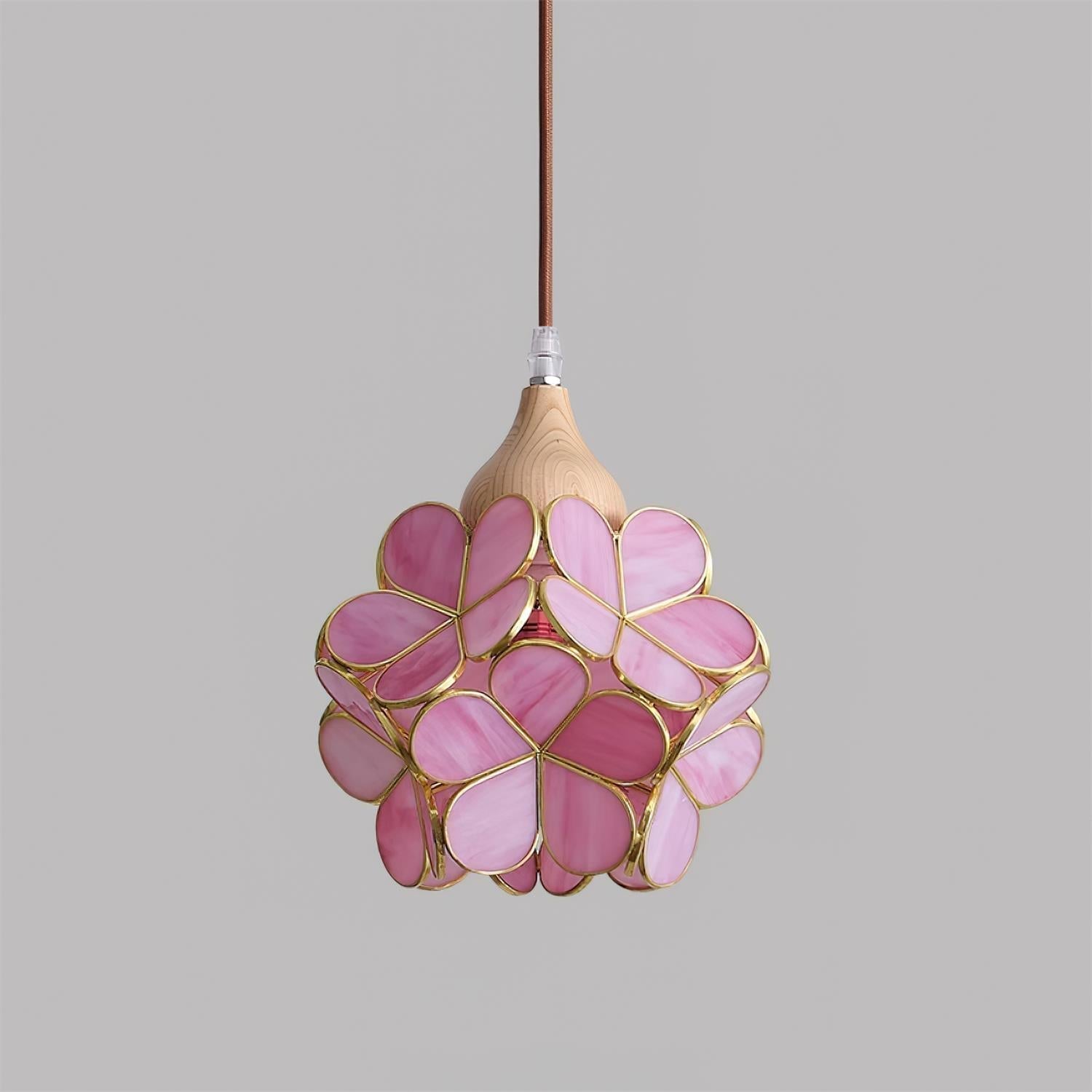 Velina Pendelleuchte Rosa Blumeninspiriert-Letslighting