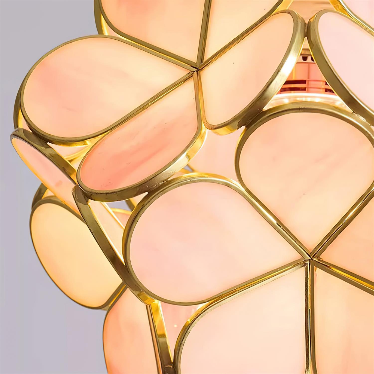 Velina Pendelleuchte Rosa Blumeninspiriert-Letslighting