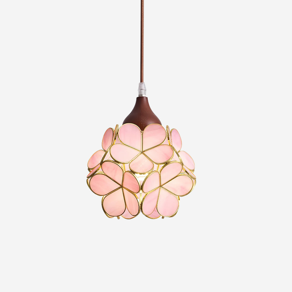 Velina Pendelleuchte Rosa Blumeninspiriert-Letslighting