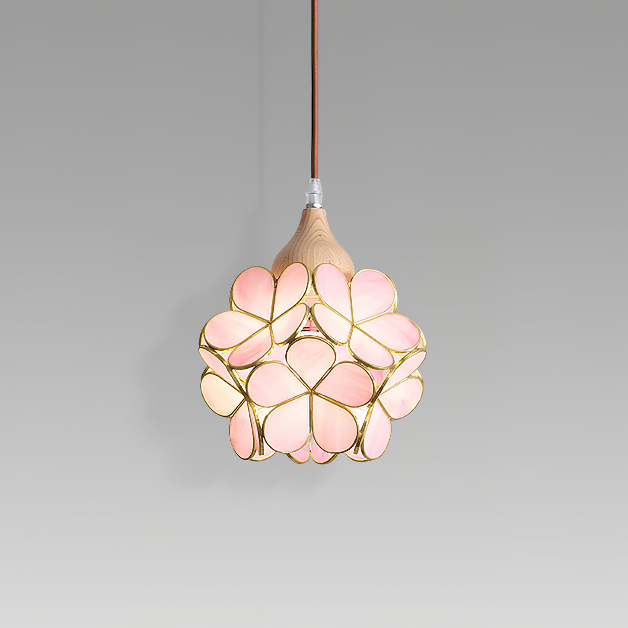 Velina Pendelleuchte Rosa Blumeninspiriert-Letslighting