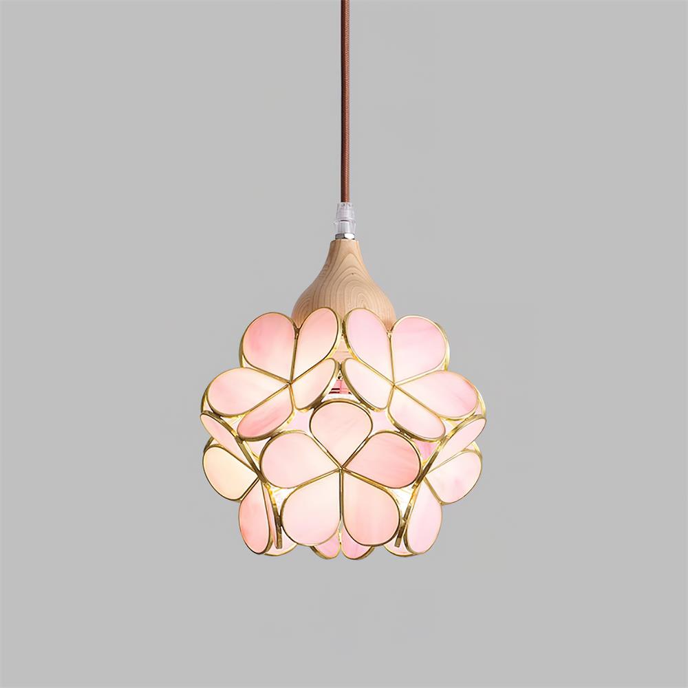 Velina Pendelleuchte Rosa Blumeninspiriert-Letslighting