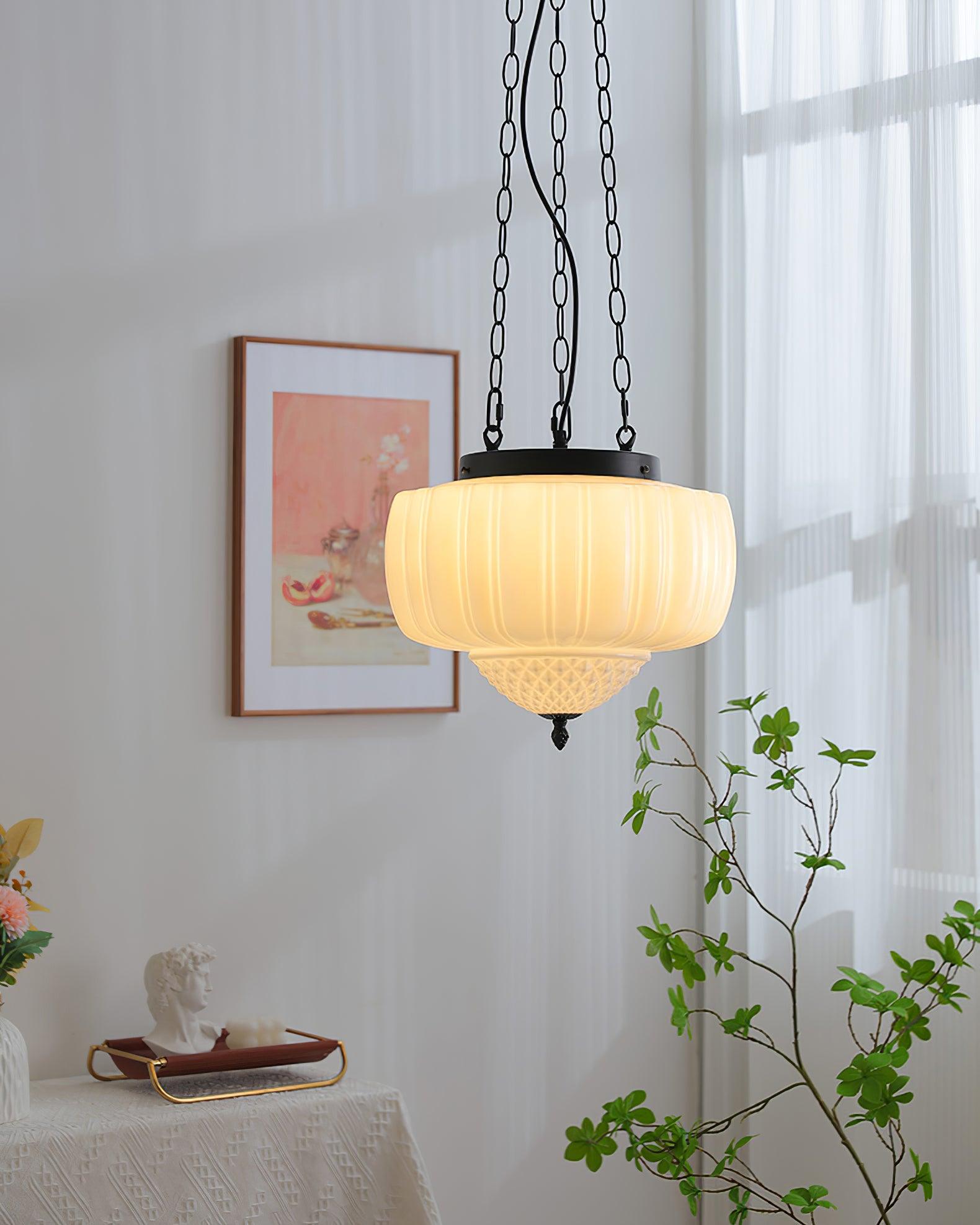 Yara Zeitgemäß Glas Pendelleuchte Leuchte-Letslighting