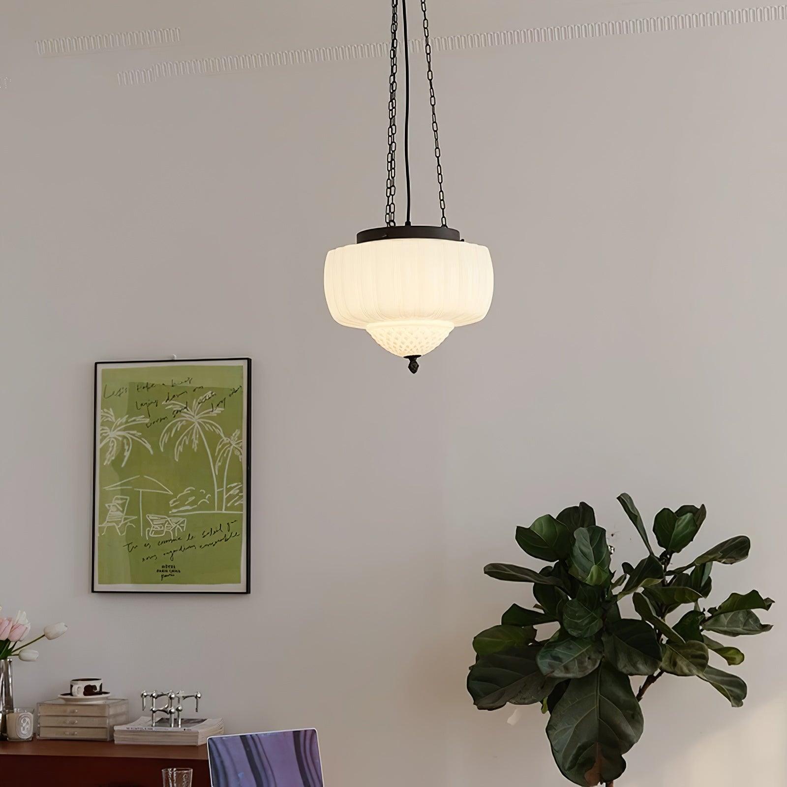 Yara Zeitgemäß Glas Pendelleuchte Leuchte-Letslighting