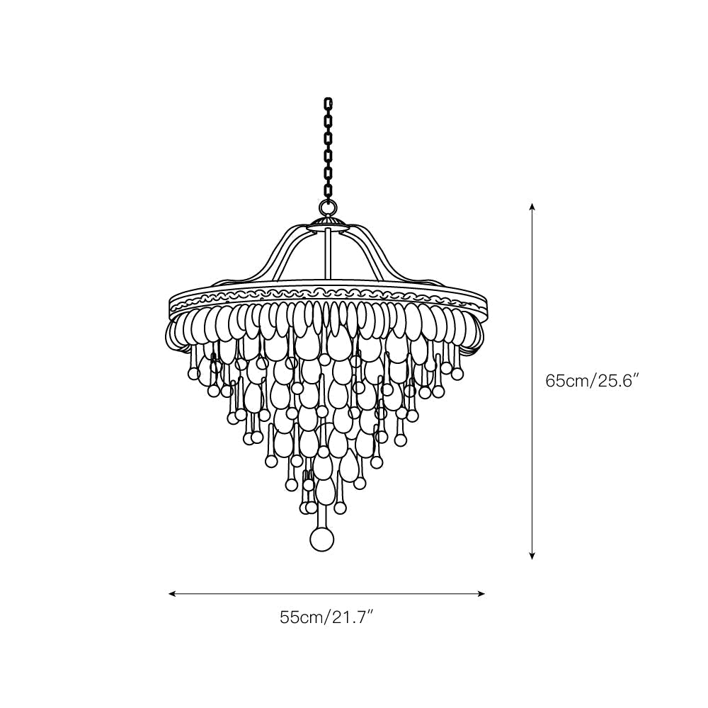 Blink Einzigartiger Kristall-Kronleuchter Pyramidenform-Letslighting