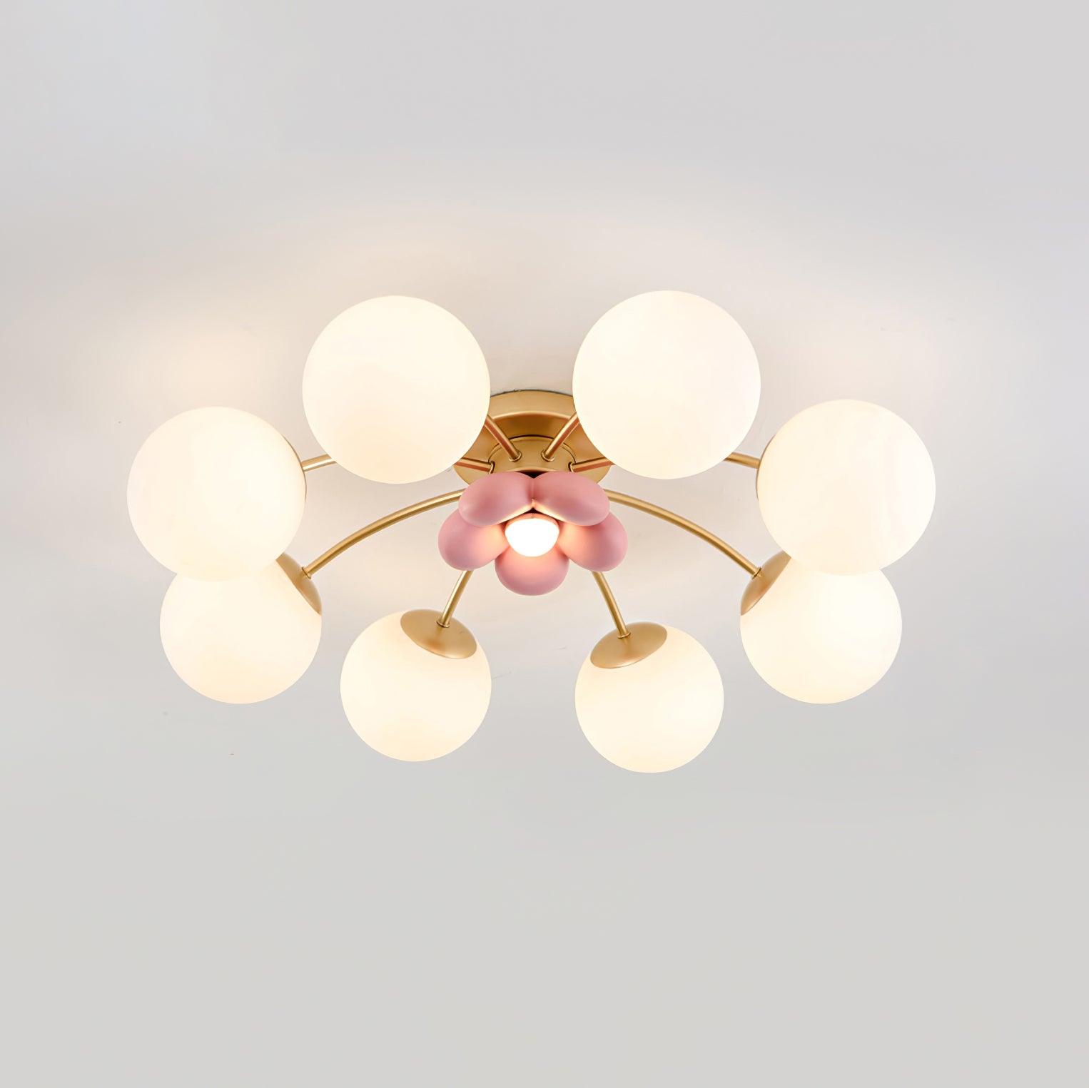 Blossura Pink Petal Ceiling Light - Letslighting