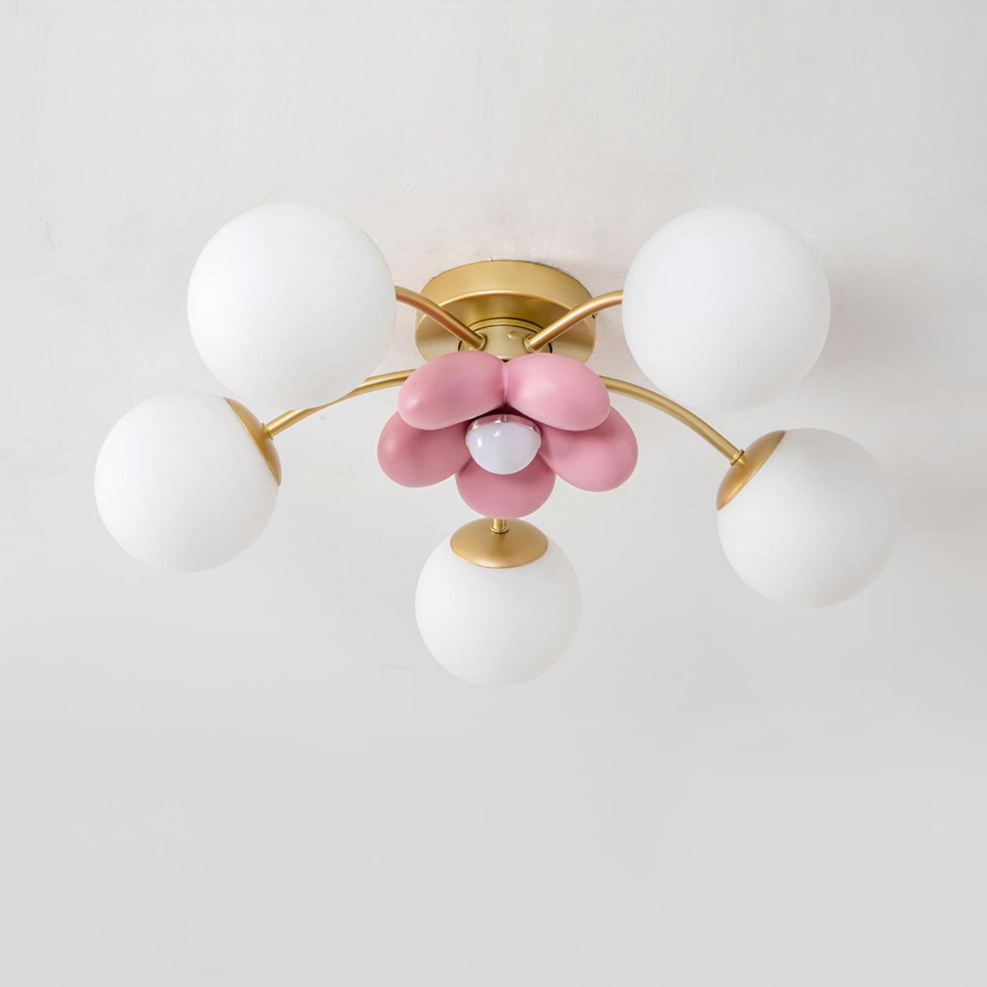 Blossura Pink Petal Ceiling Light - Letslighting
