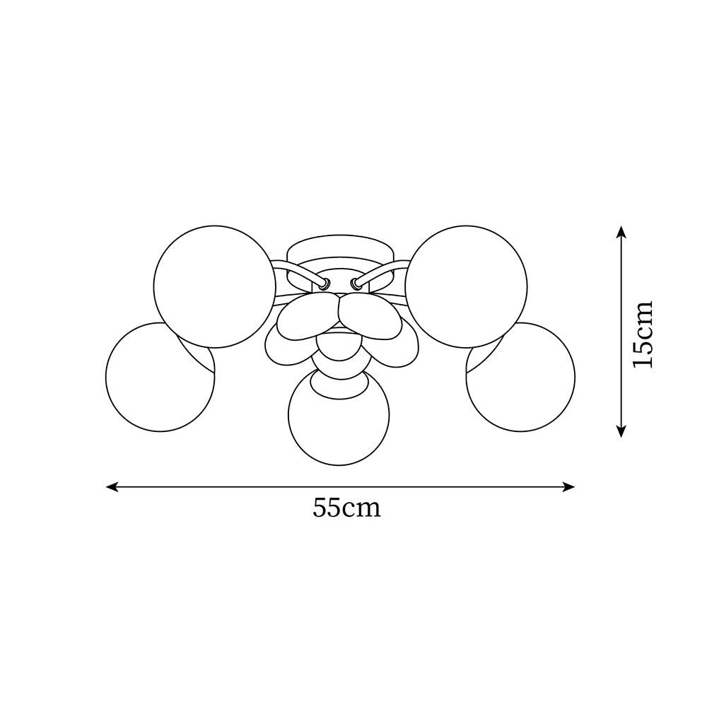 Blossura Pink Petal Ceiling Light - Letslighting