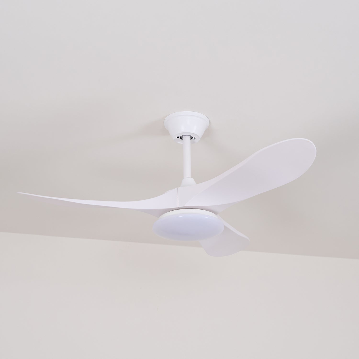 Verpackung oder Auspacken der NovaVent Deckenventilatorleuchte.