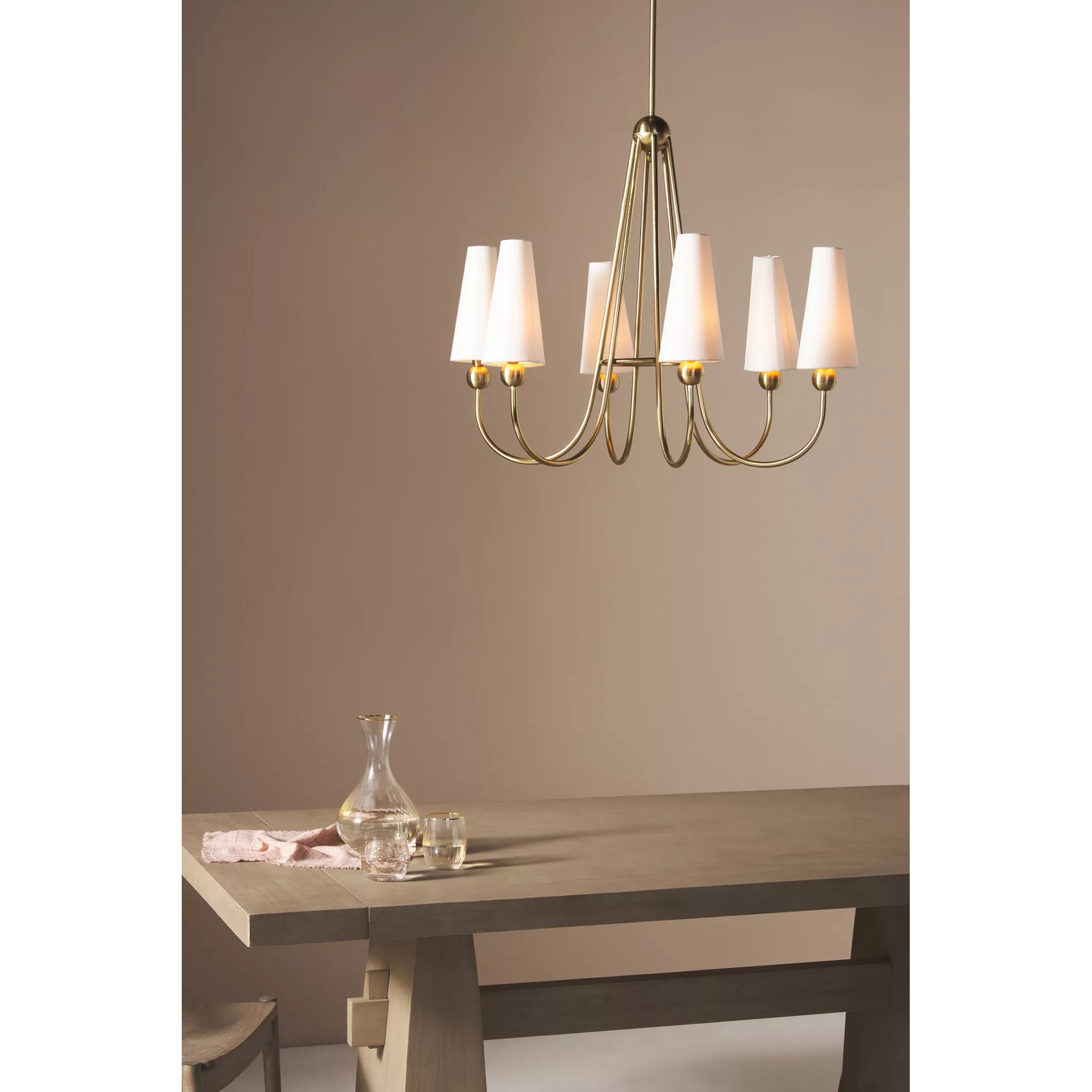 Calire Vintage Industrie Stoff Kronleuchter-Letslighting