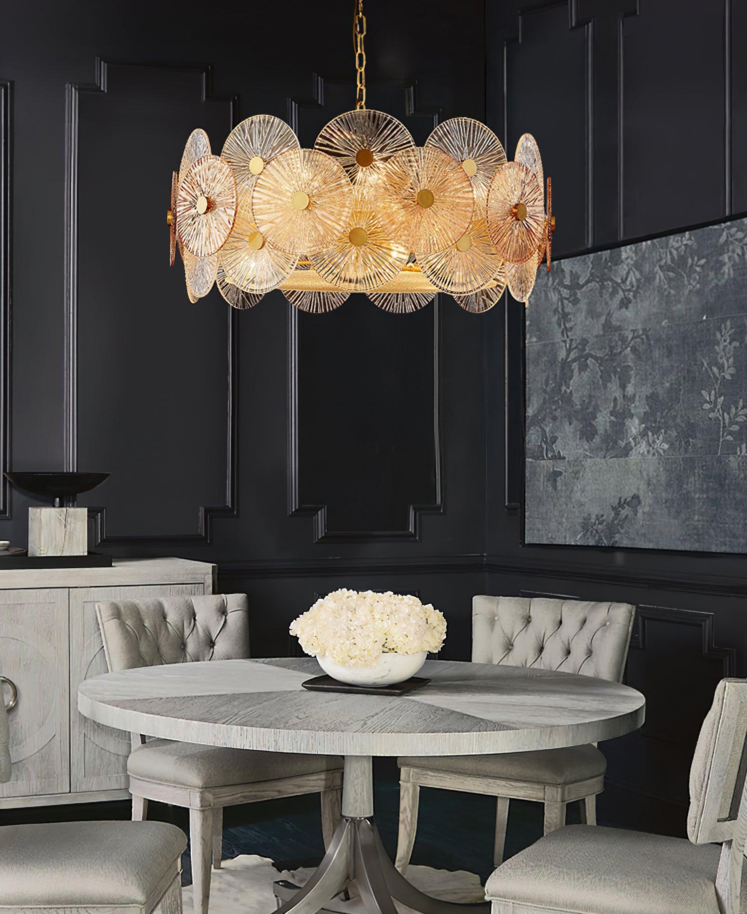 Aurelia Eleganter luxuriöser Glaskronleuchter-Letslighting