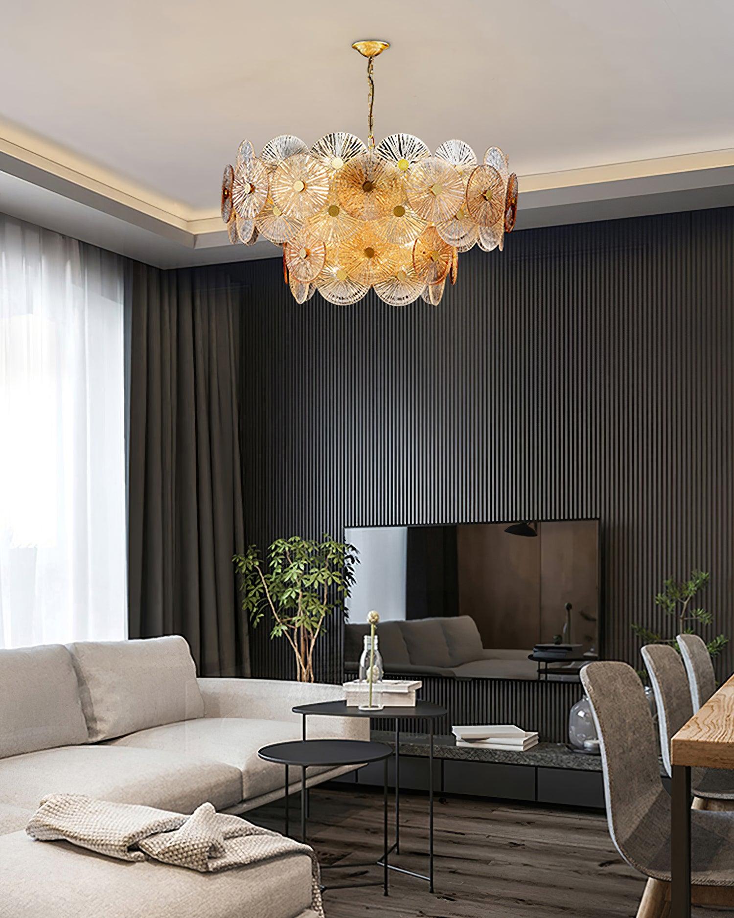 Aurelia Eleganter luxuriöser Glaskronleuchter-Letslighting