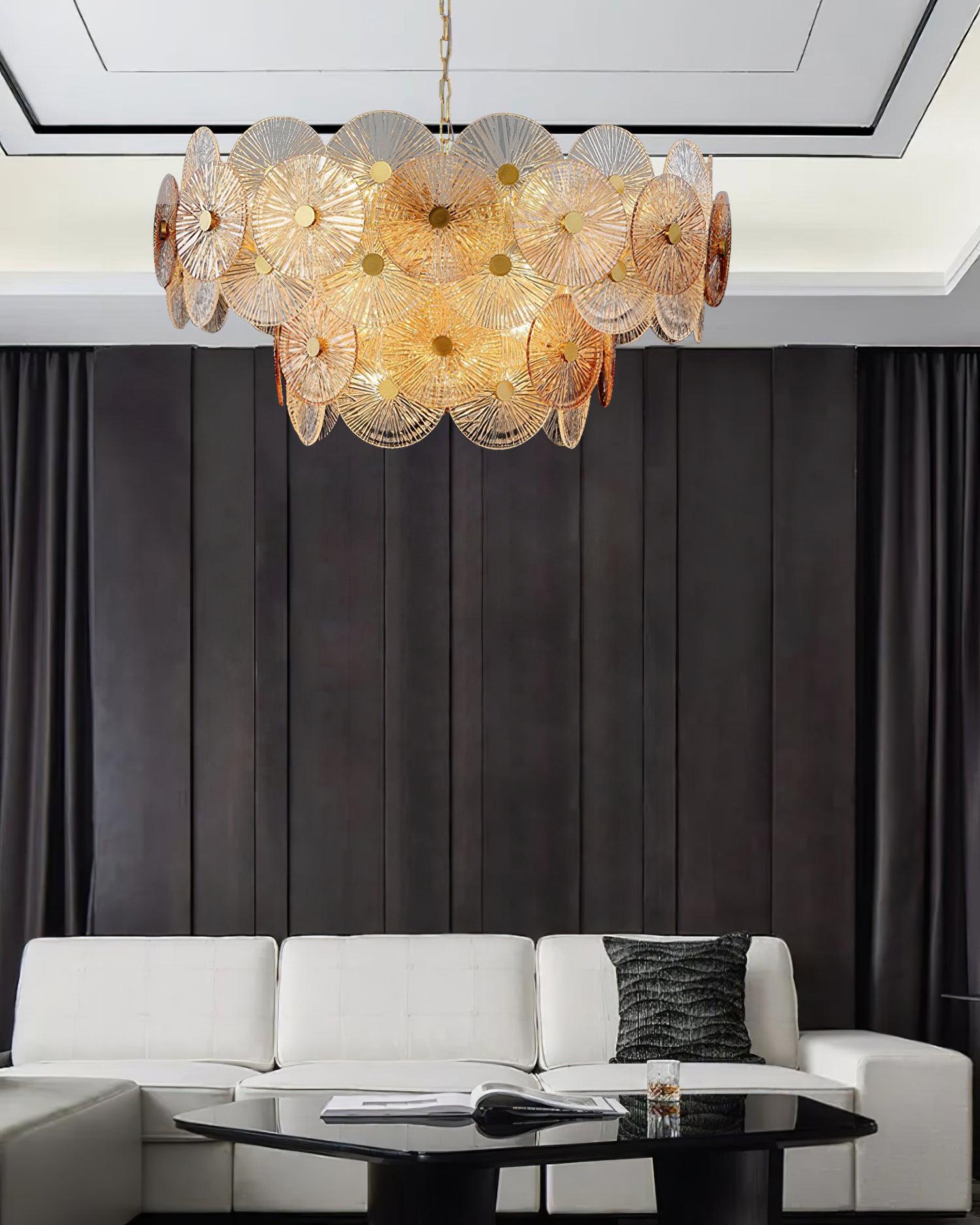 Aurelia Eleganter luxuriöser Glaskronleuchter-Letslighting