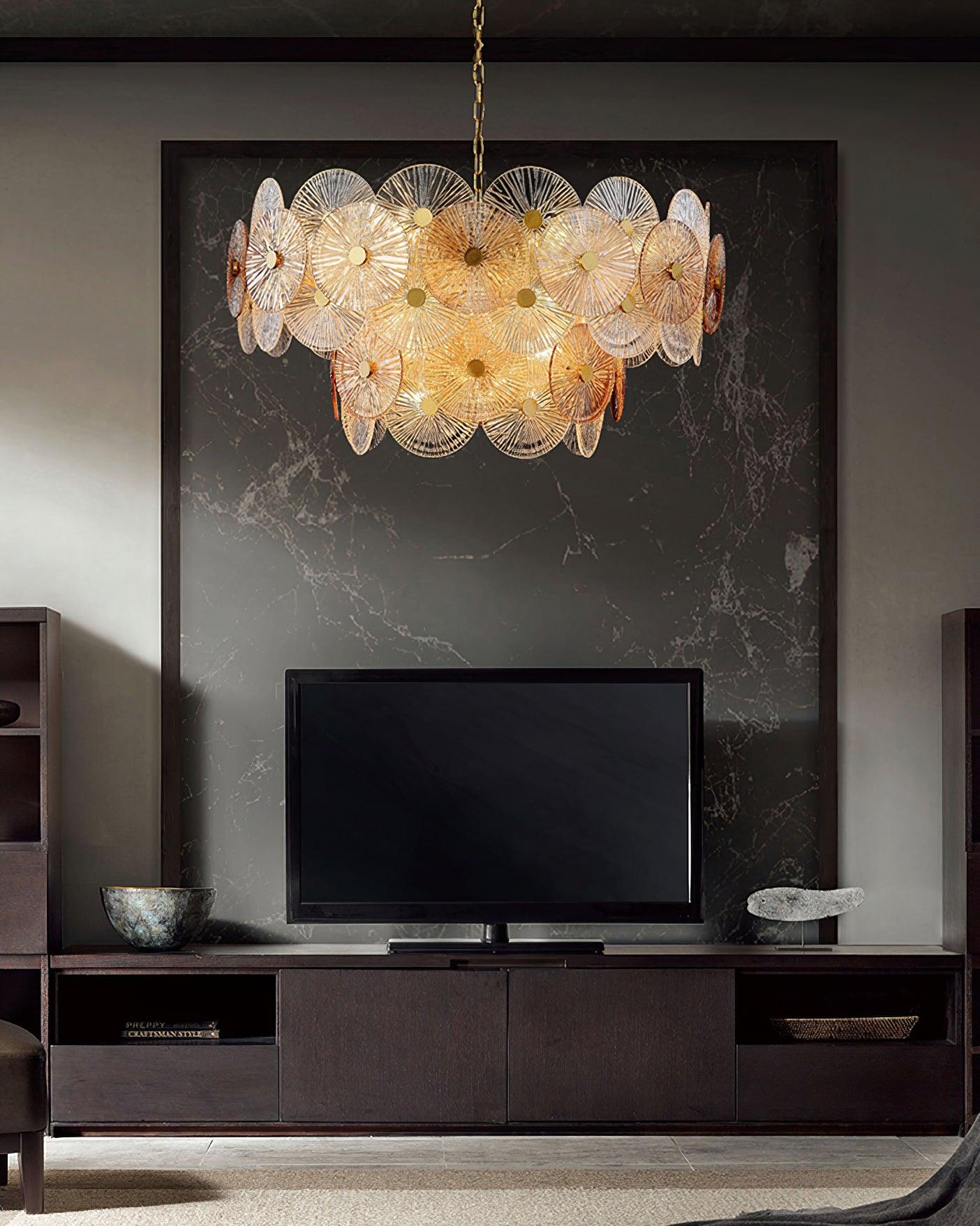 Aurelia Eleganter luxuriöser Glaskronleuchter-Letslighting
