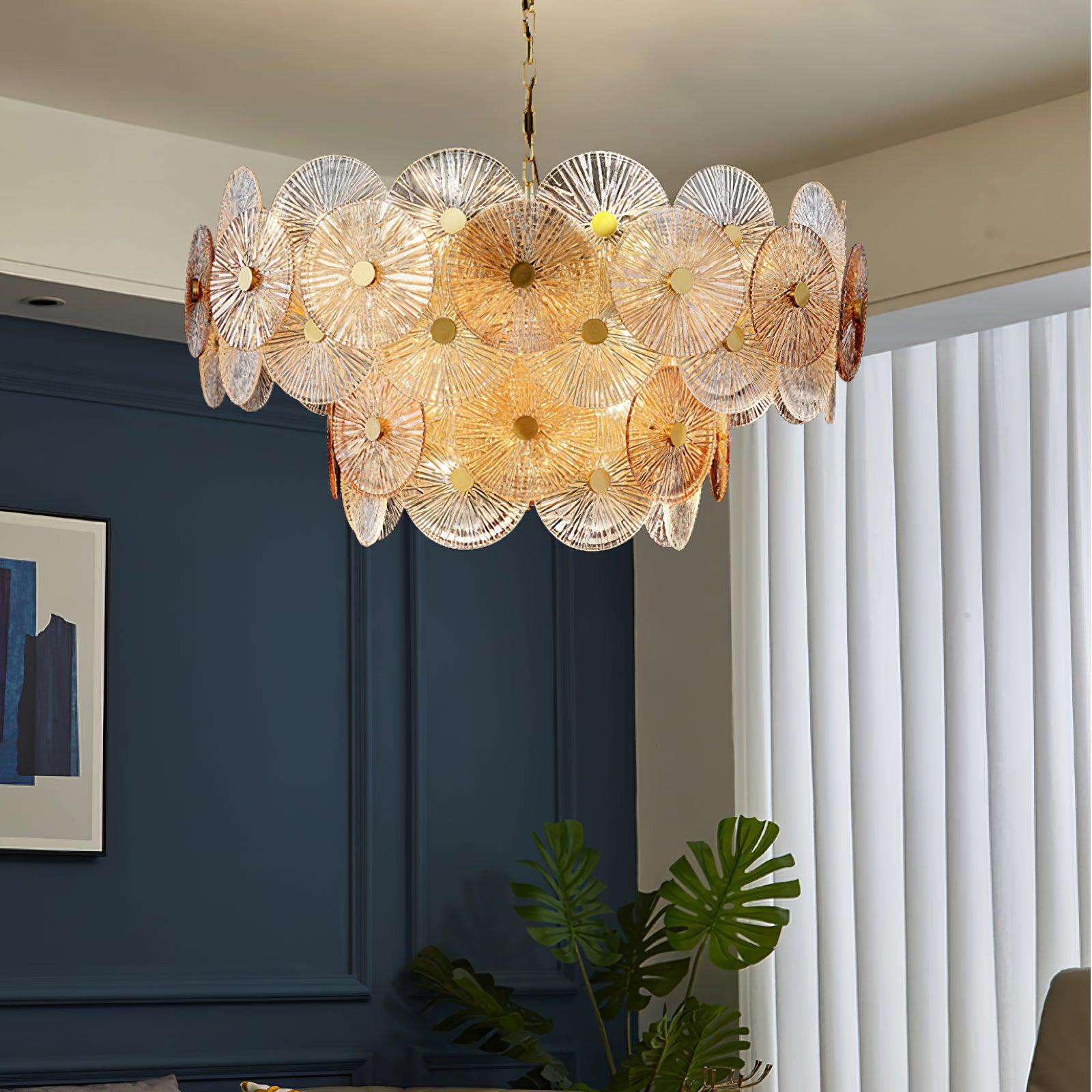 Aurelia Eleganter luxuriöser Glaskronleuchter-Letslighting