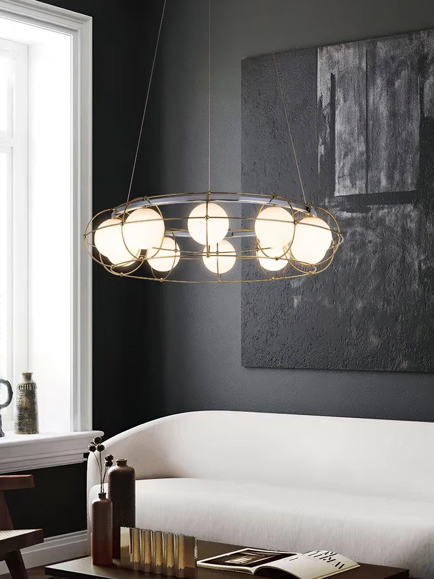 Mia Moderner Glas-Kronleuchter-Letslighting
