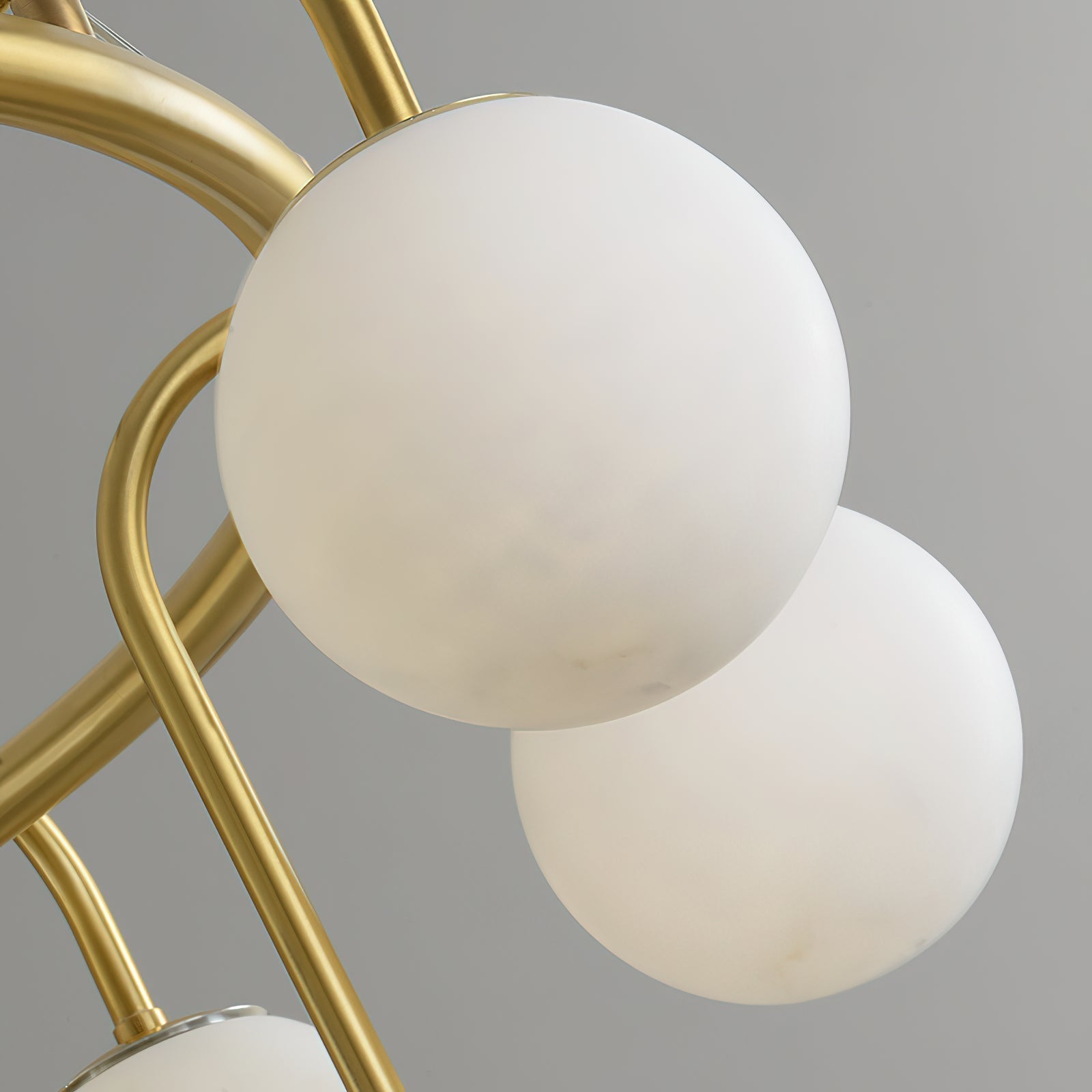 Zotalara Premium Elegance Brass Alabaster Chandelier - Letslighting