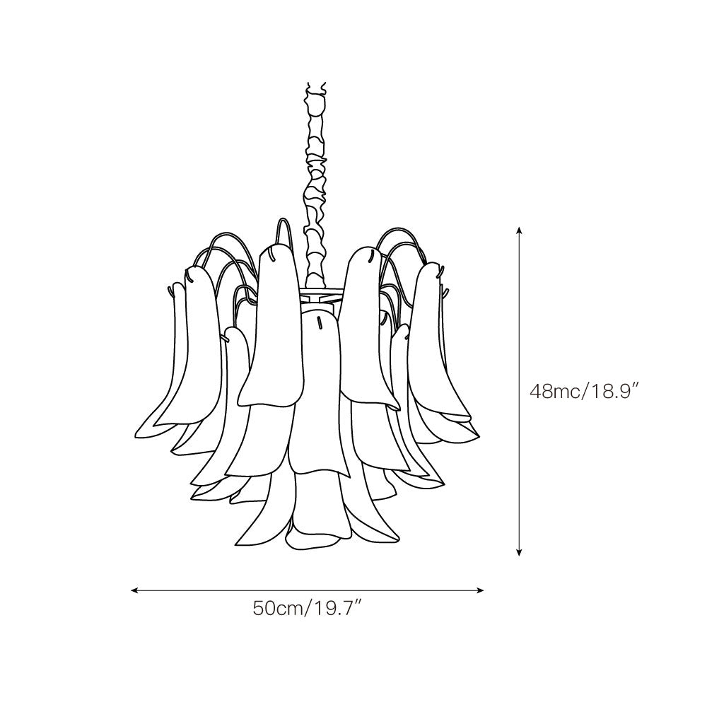 Alnoreth Individual Creativity Metal Glass Chandelier - Letslighting