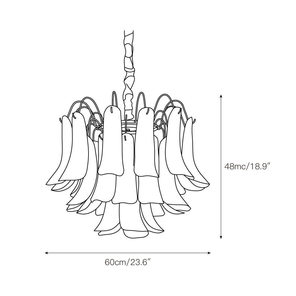 Alnoreth Individual Creativity Metal Glass Chandelier - Letslighting