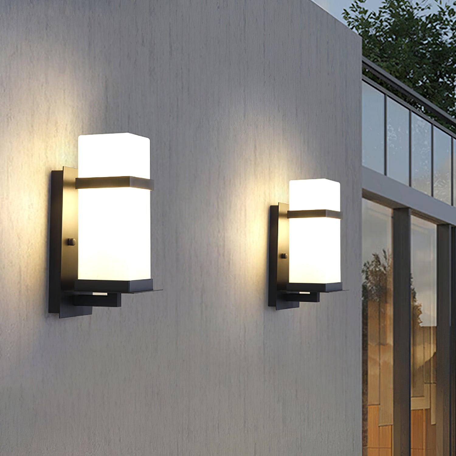 Ishaaris Minimalistische Glas-Wandleuchte für den Außenbereich-Letslighting