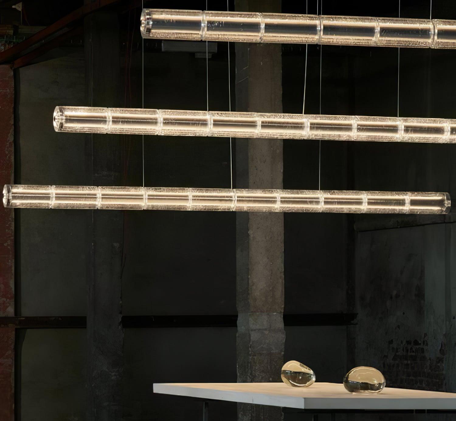 Lyliris Lineare Pendelleuchte aus Glas-Letslighting