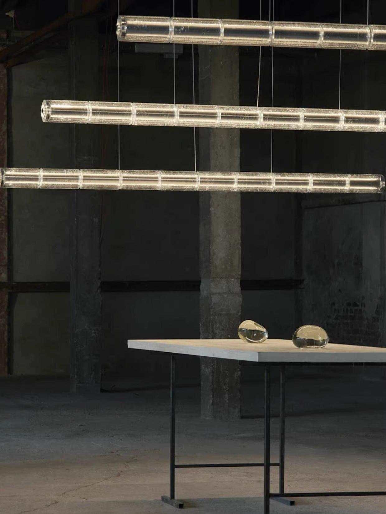 Lyliris Lineare Pendelleuchte aus Glas-Letslighting