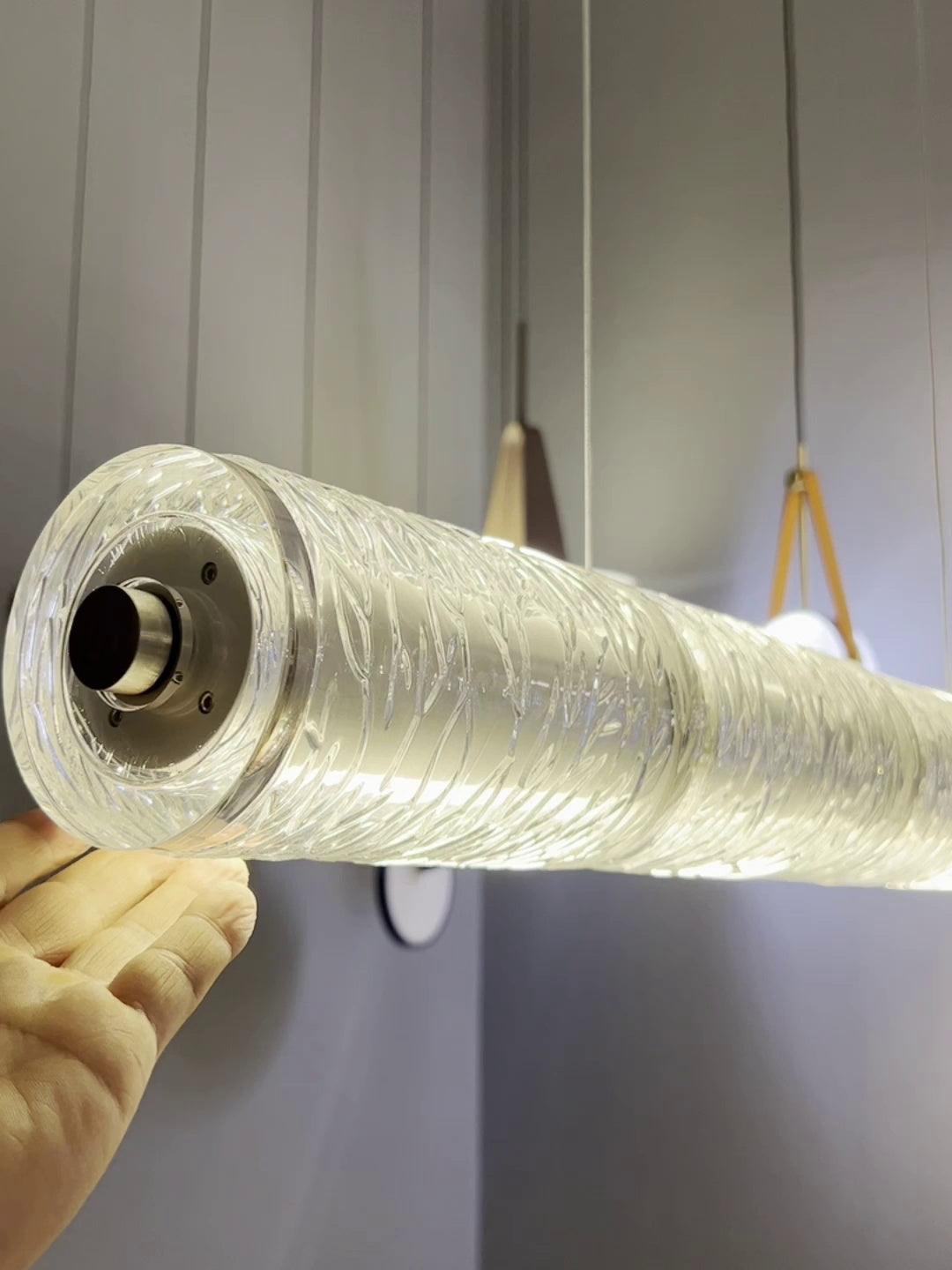Lyliris Lineare Pendelleuchte aus Glas-Letslighting