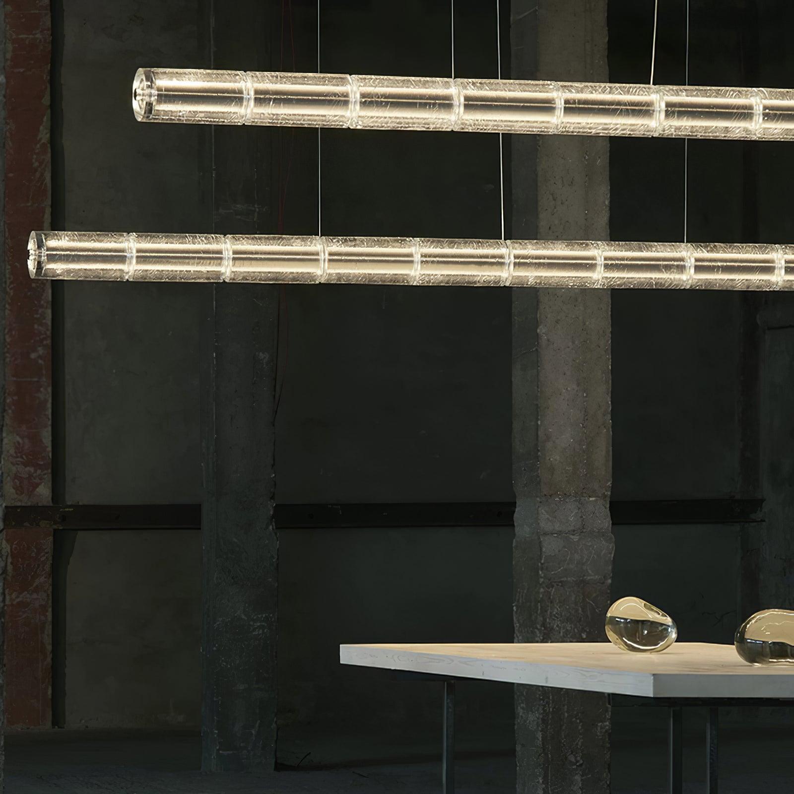 Lyliris Lineare Pendelleuchte aus Glas-Letslighting
