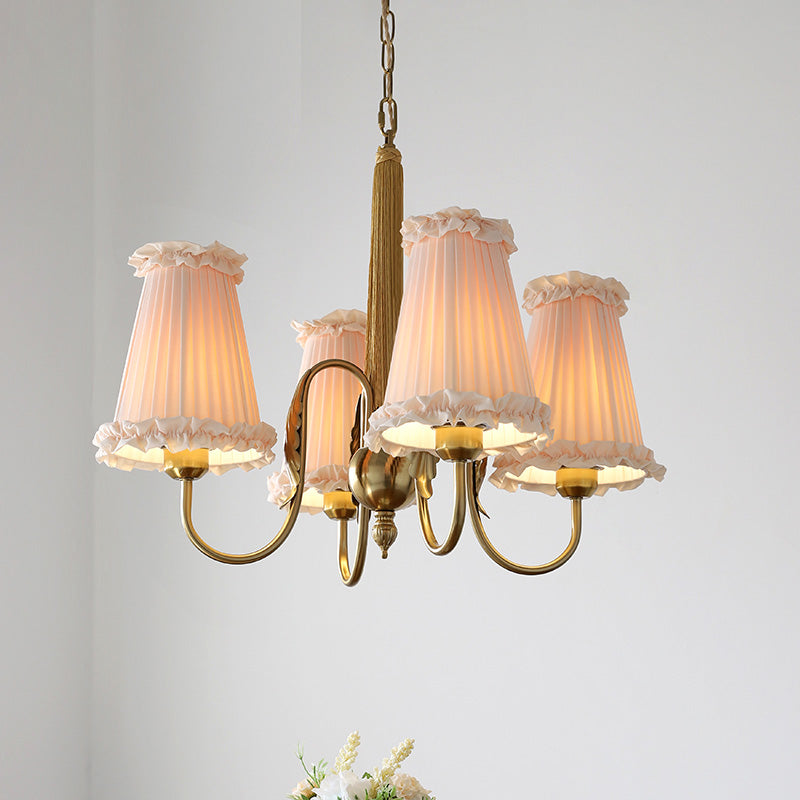 Ervaren Vintage Postmoderner Luxus Stoff-Kronleuchter-Letslighting
