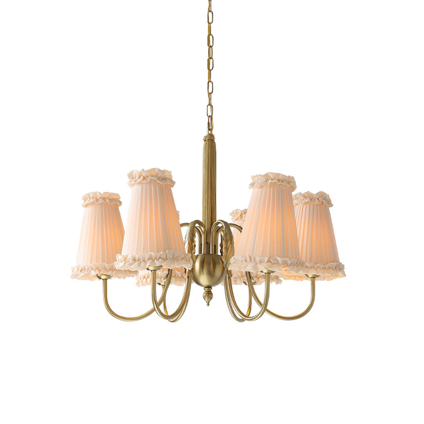 Ervaren Vintage Postmoderner Luxus Stoff-Kronleuchter-Letslighting