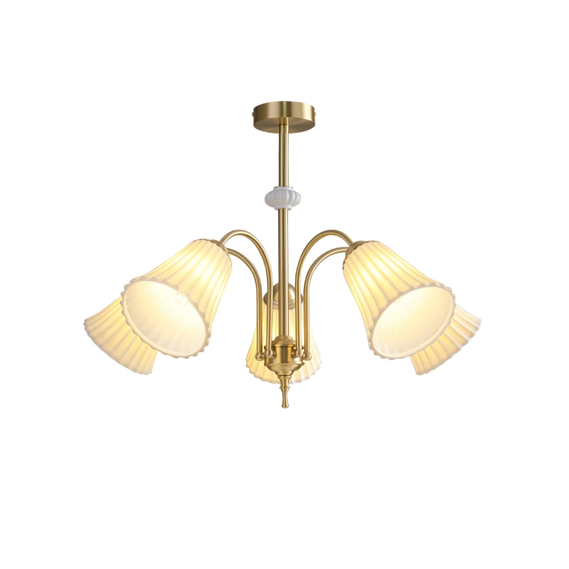 Silas Vintage Glas-Kronleuchter-Letslighting