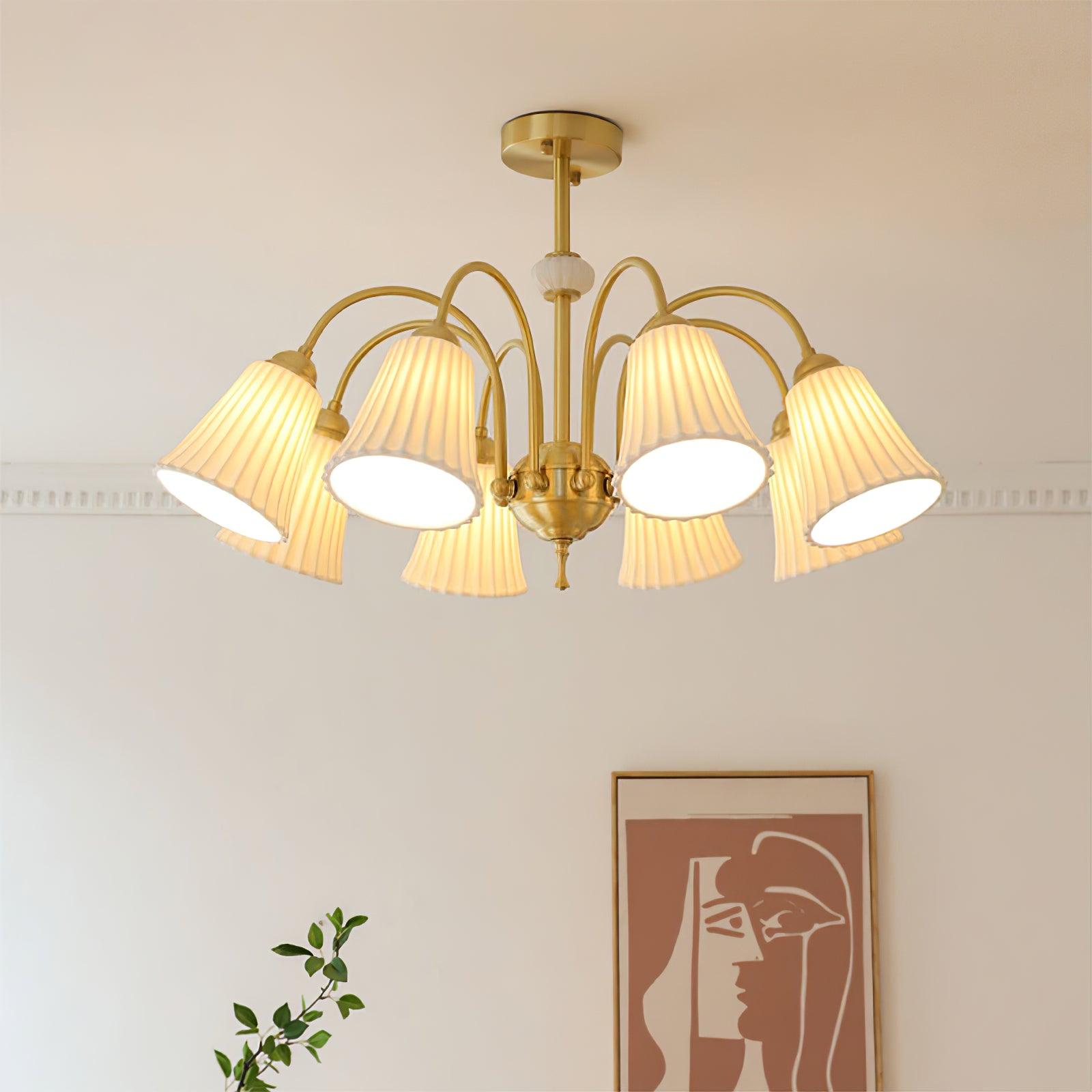 Silas Vintage Glas-Kronleuchter-Letslighting